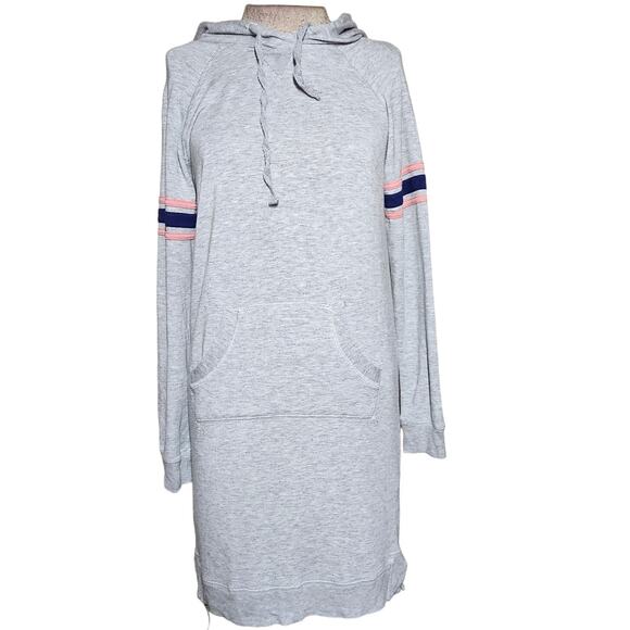 Gray Sweatshirt Hooded Dress Size Small - Picture 1 of 4